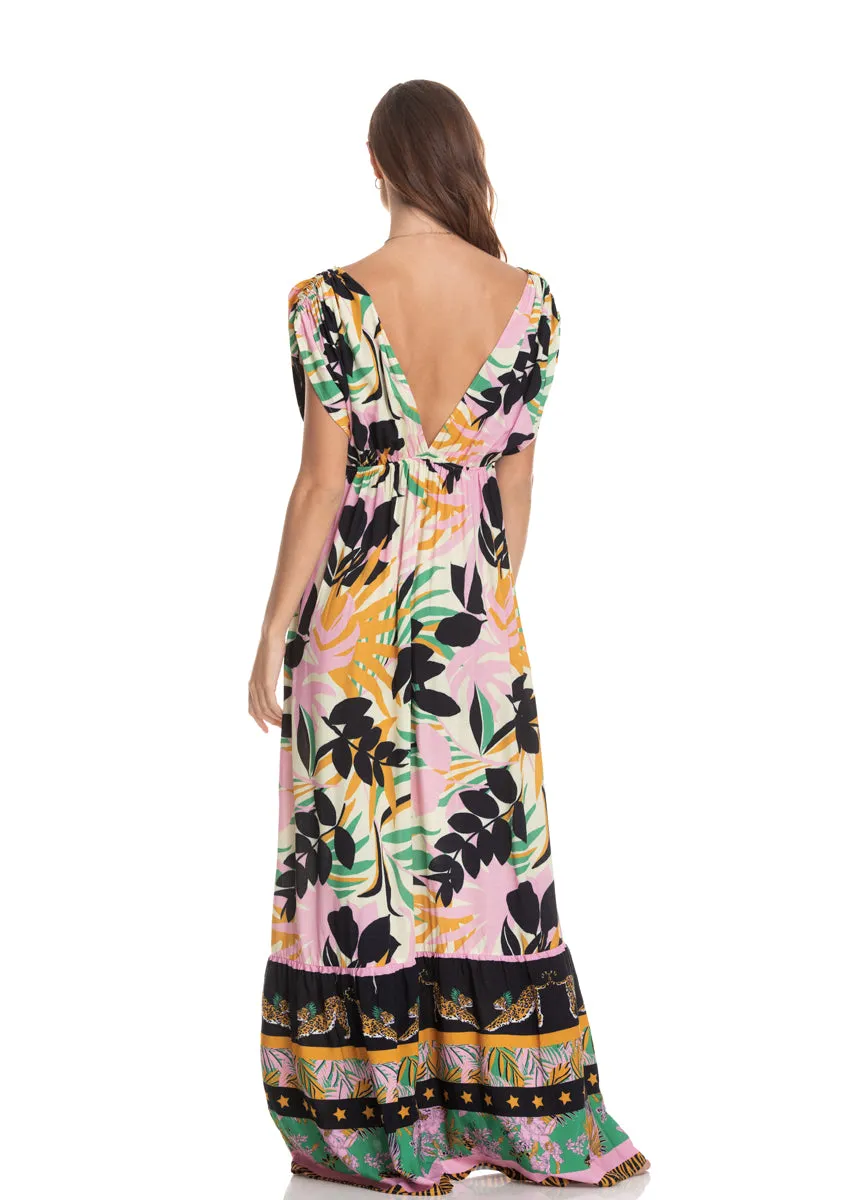 Serene Wilderness Salvia Long Dress