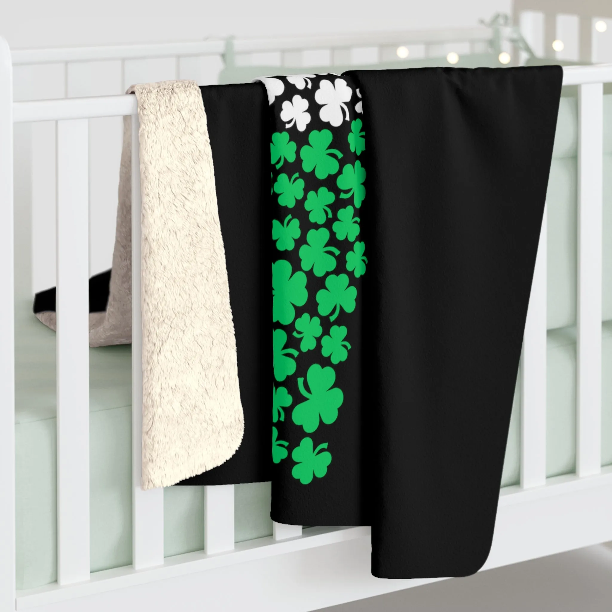 Shamrockachusetts Sherpa Fleece Blanket