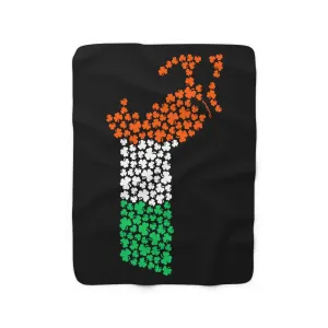 Shamrockachusetts Sherpa Fleece Blanket