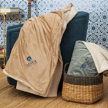 Sigma Nu Sherpa Lined Blanket