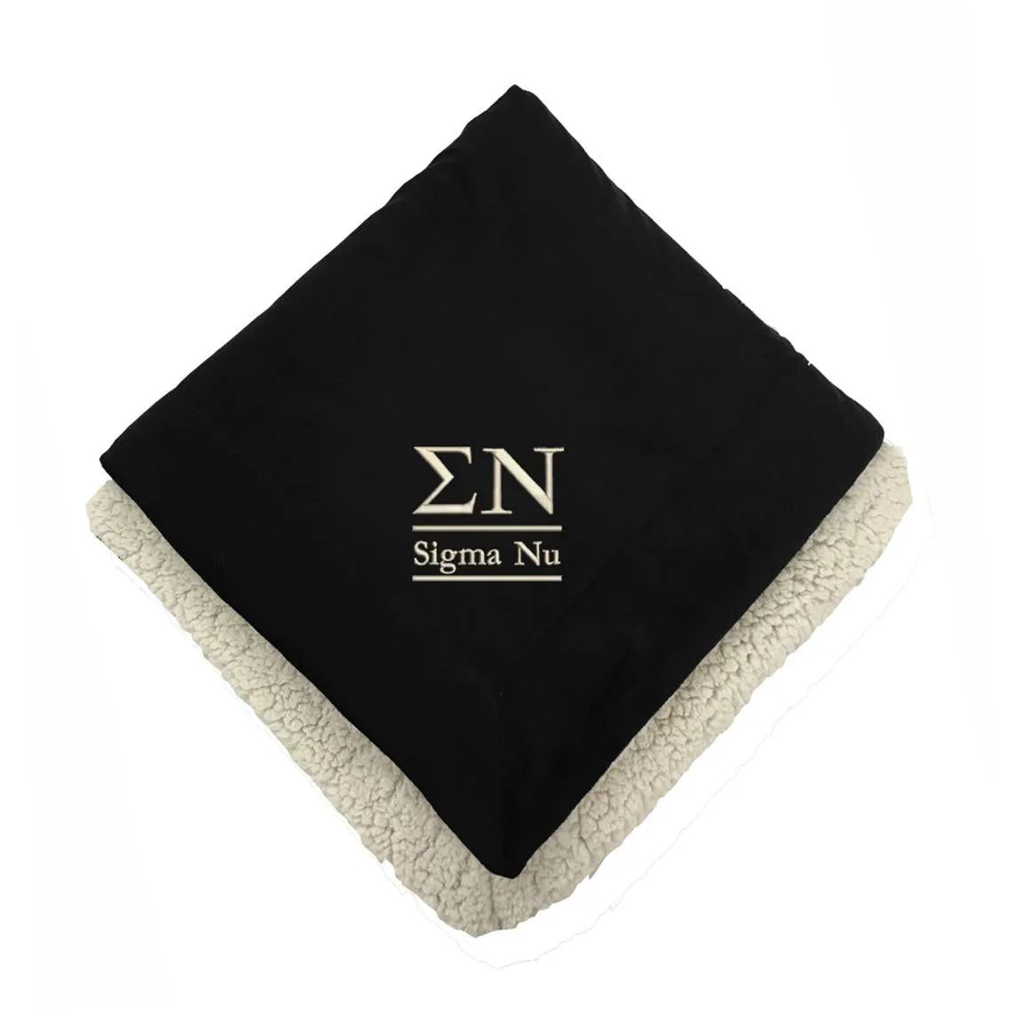 Sigma Nu Sherpa Lined Blanket