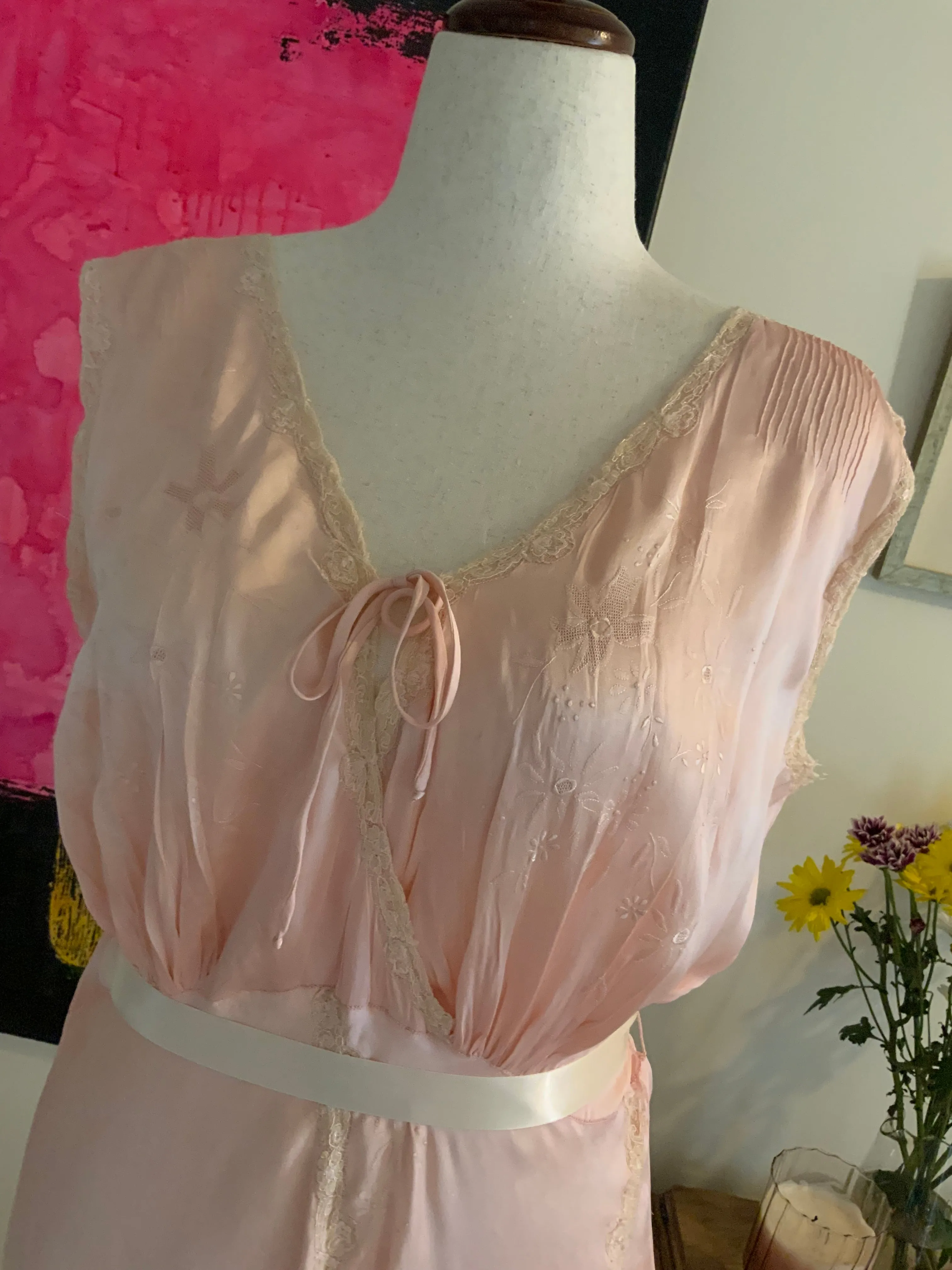 Silk Nightgown / Dress - 40s - 40T