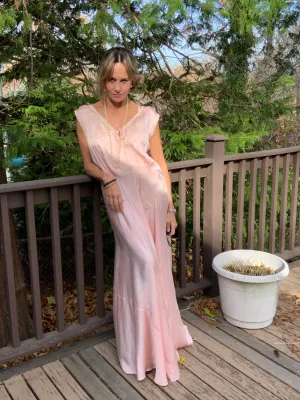 Silk Nightgown / Dress - 40s - 40T