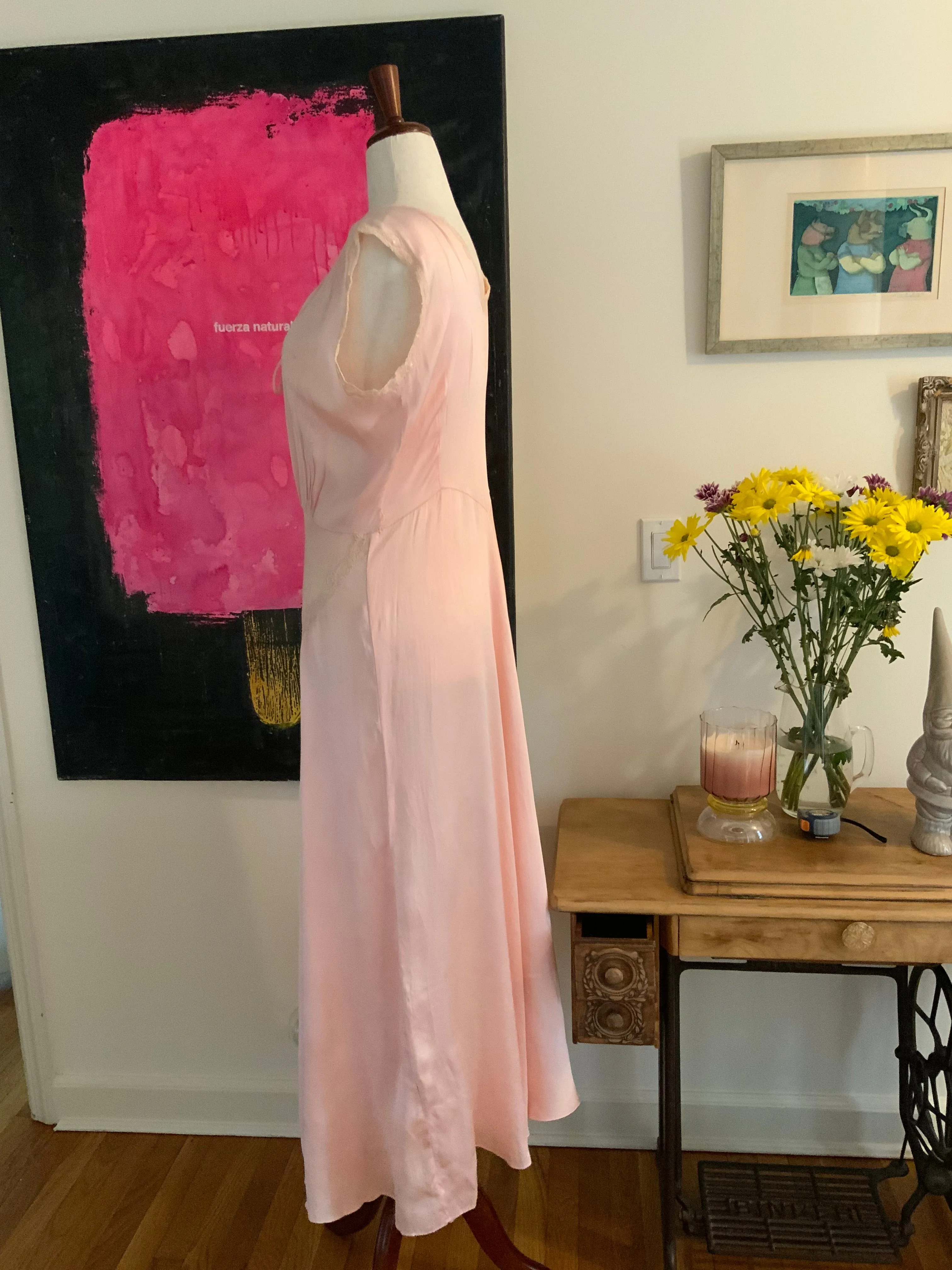 Silk Nightgown / Dress - 40s - 40T