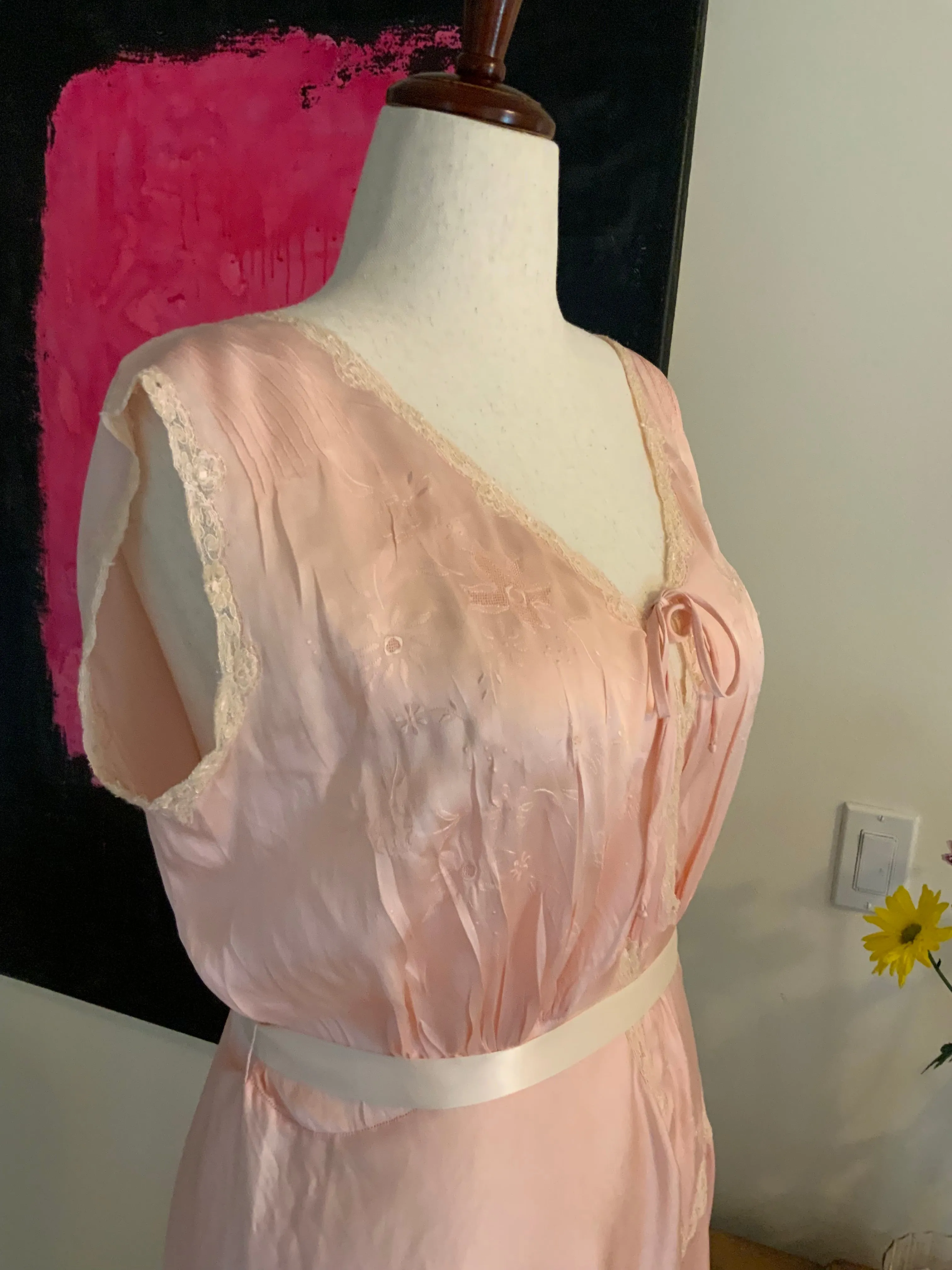 Silk Nightgown / Dress - 40s - 40T