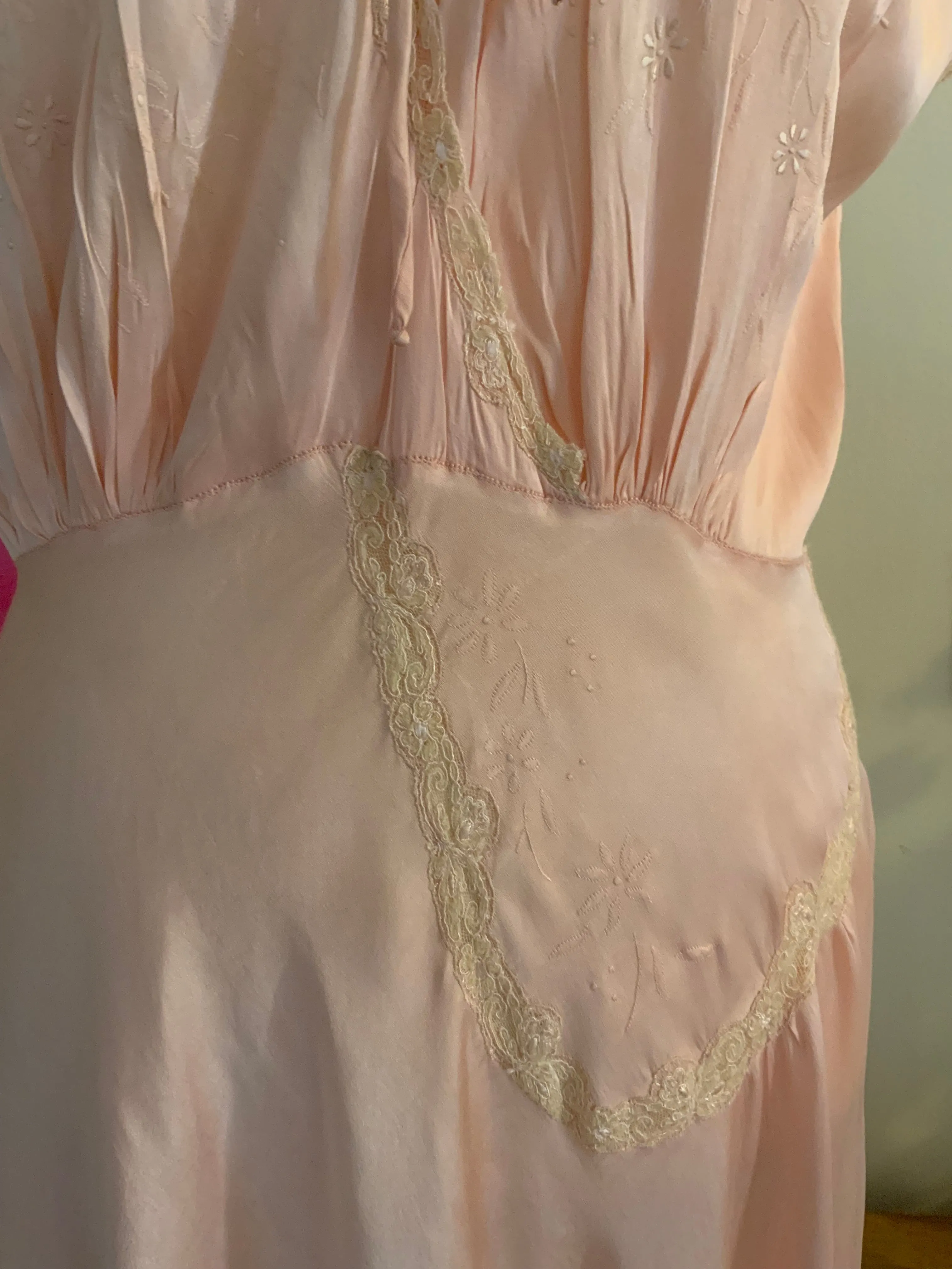Silk Nightgown / Dress - 40s - 40T