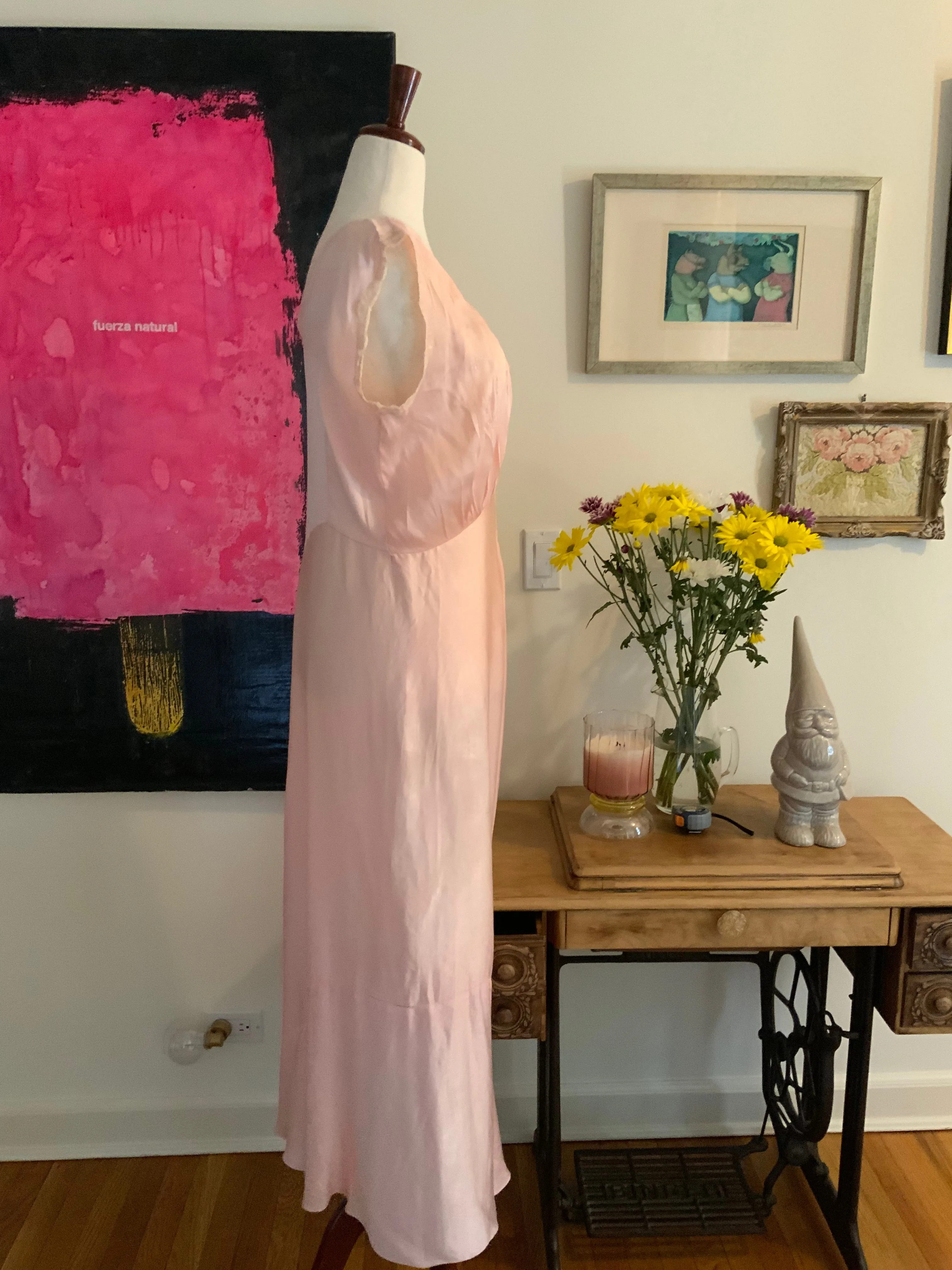 Silk Nightgown / Dress - 40s - 40T