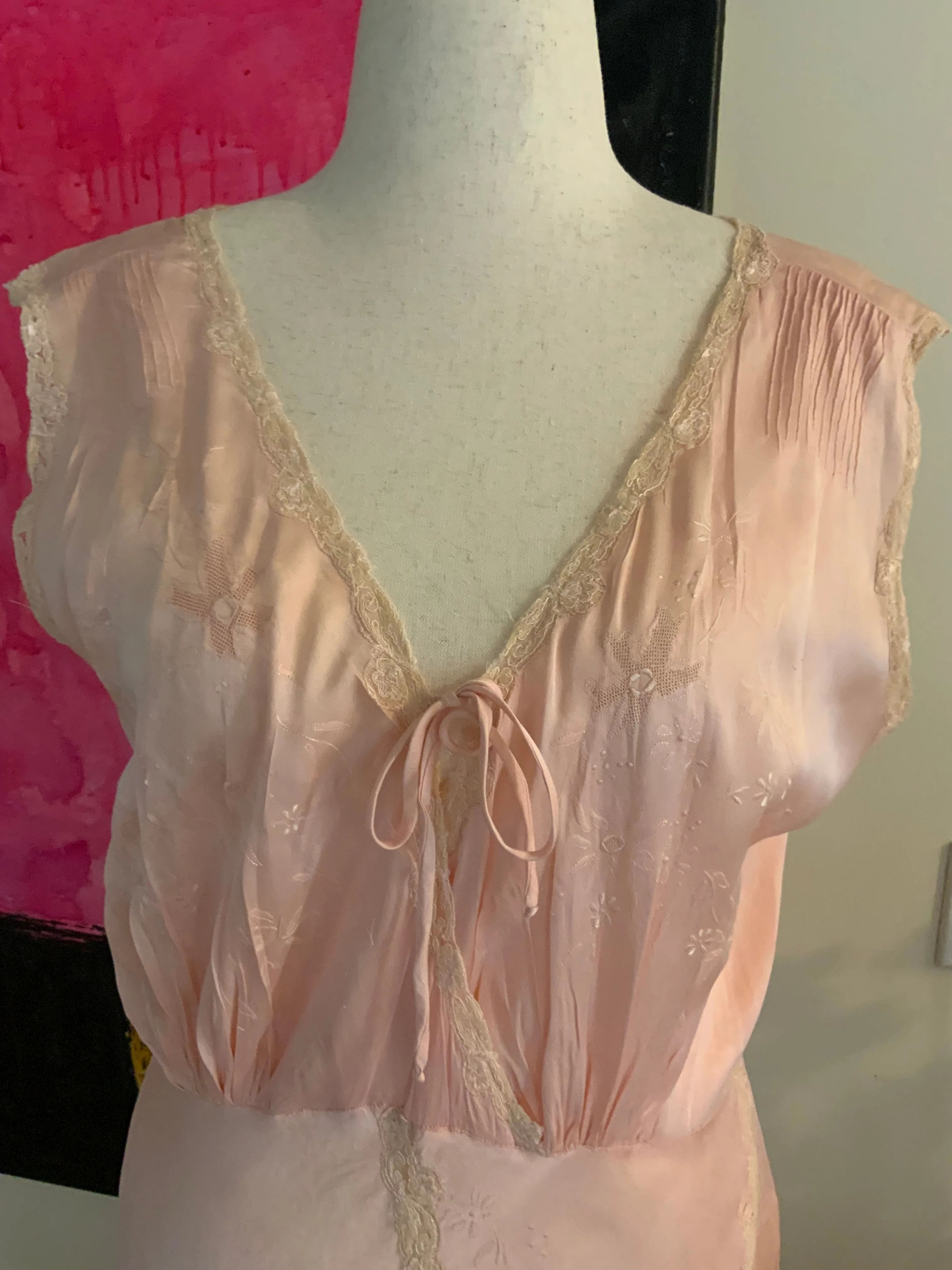 Silk Nightgown / Dress - 40s - 40T