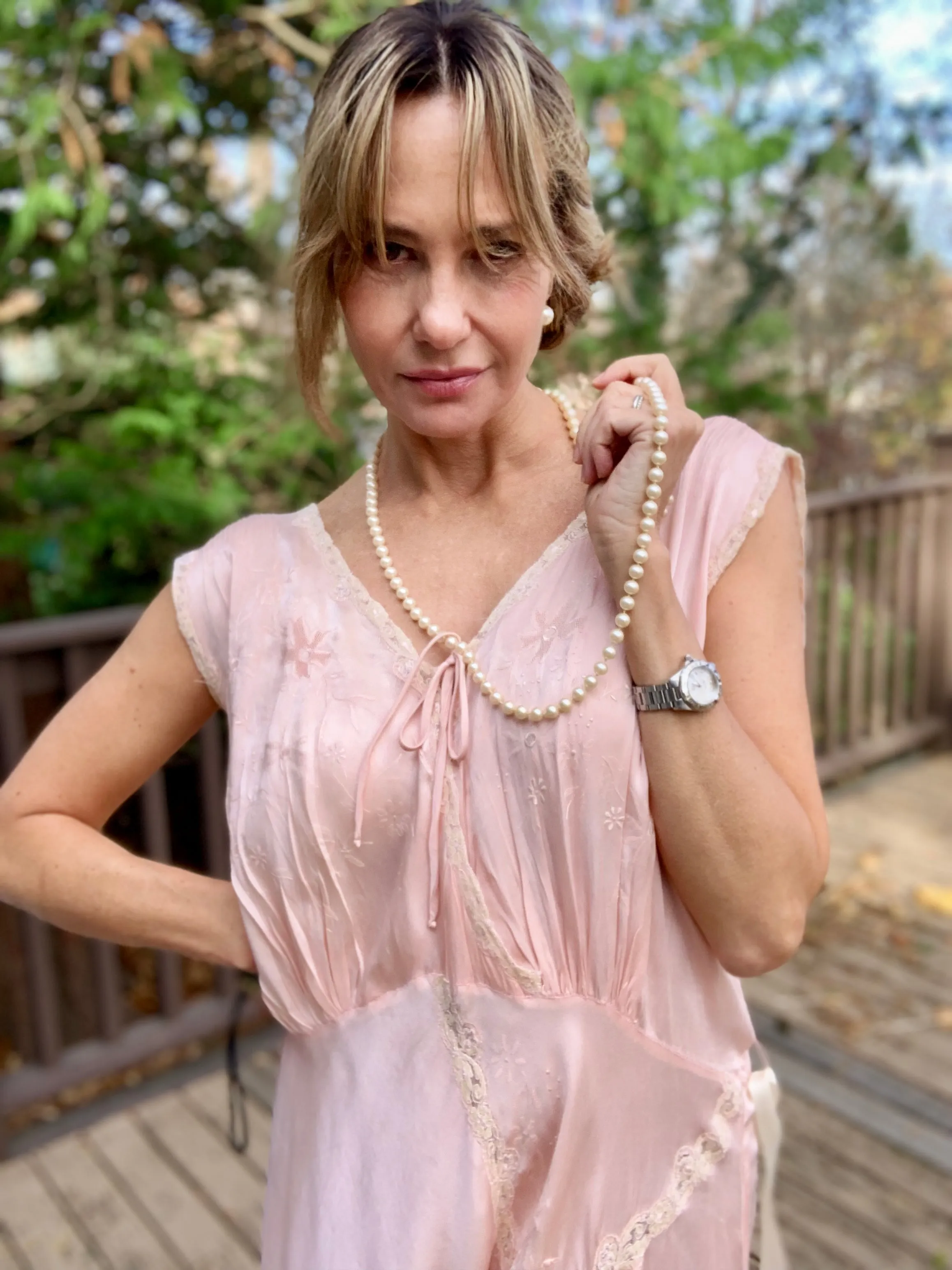 Silk Nightgown / Dress - 40s - 40T