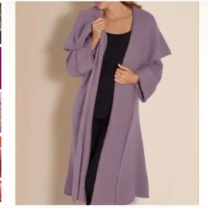 Soft Surroundings Telluride Wool Alpaca Topper Open Front Cardigan Sweater Small
