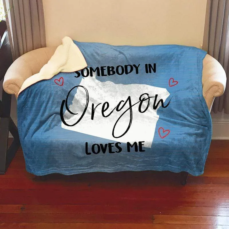 Somebody Loves Me (CUSTOM) Cozy Fleece Blankets