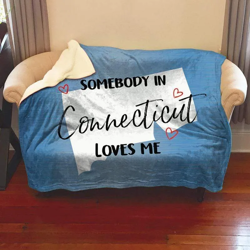 Somebody Loves Me (CUSTOM) Cozy Fleece Blankets