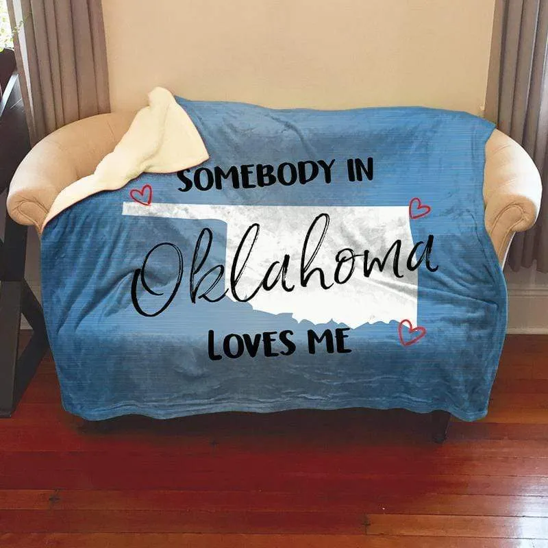 Somebody Loves Me (CUSTOM) Cozy Fleece Blankets