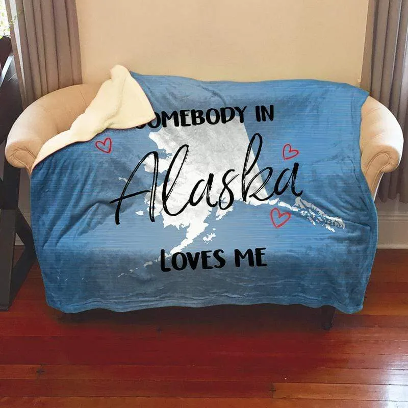 Somebody Loves Me (CUSTOM) Cozy Fleece Blankets