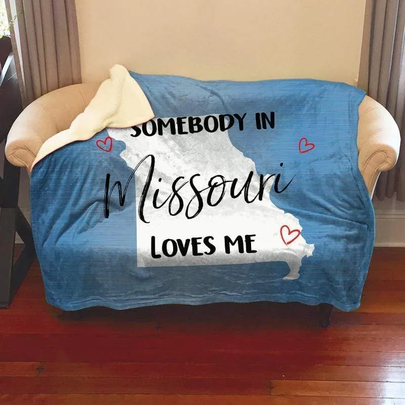 Somebody Loves Me (CUSTOM) Cozy Fleece Blankets
