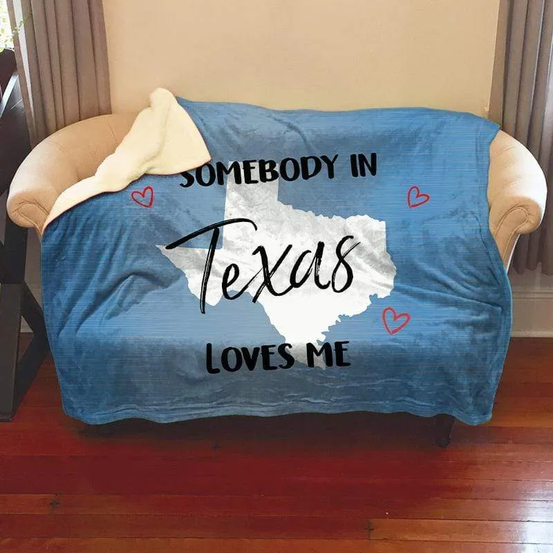 Somebody Loves Me (CUSTOM) Cozy Fleece Blankets