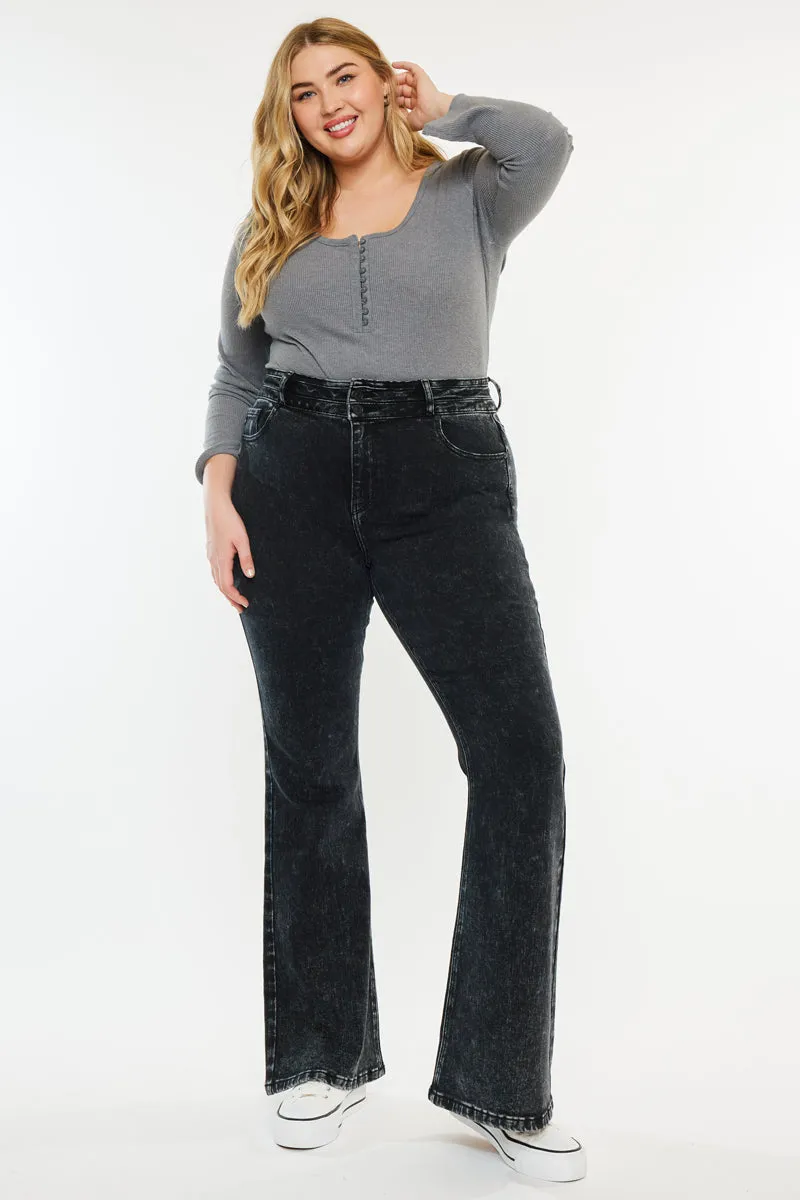 Soraya Ultra High Rise Flare Jeans (Plus Size)