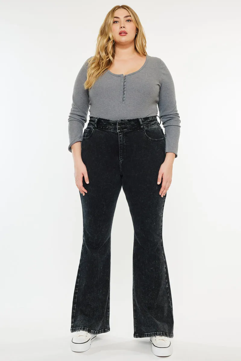 Soraya Ultra High Rise Flare Jeans (Plus Size)