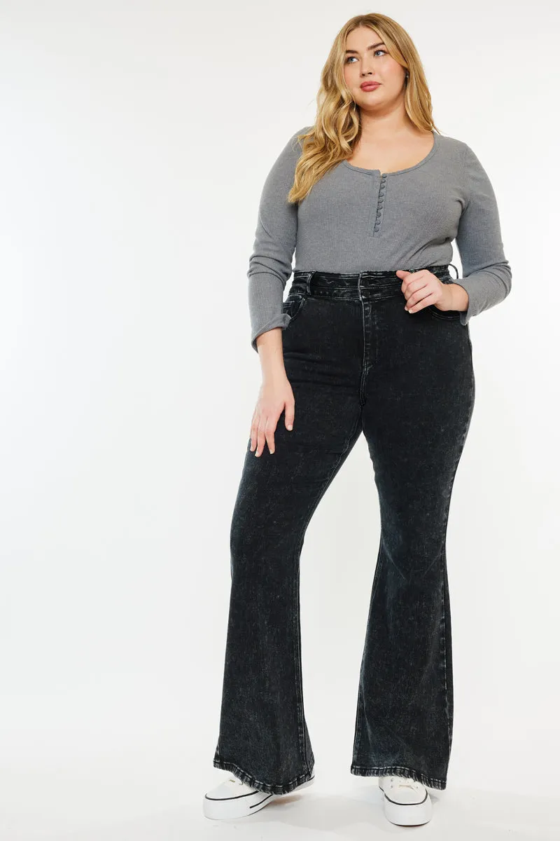 Soraya Ultra High Rise Flare Jeans (Plus Size)