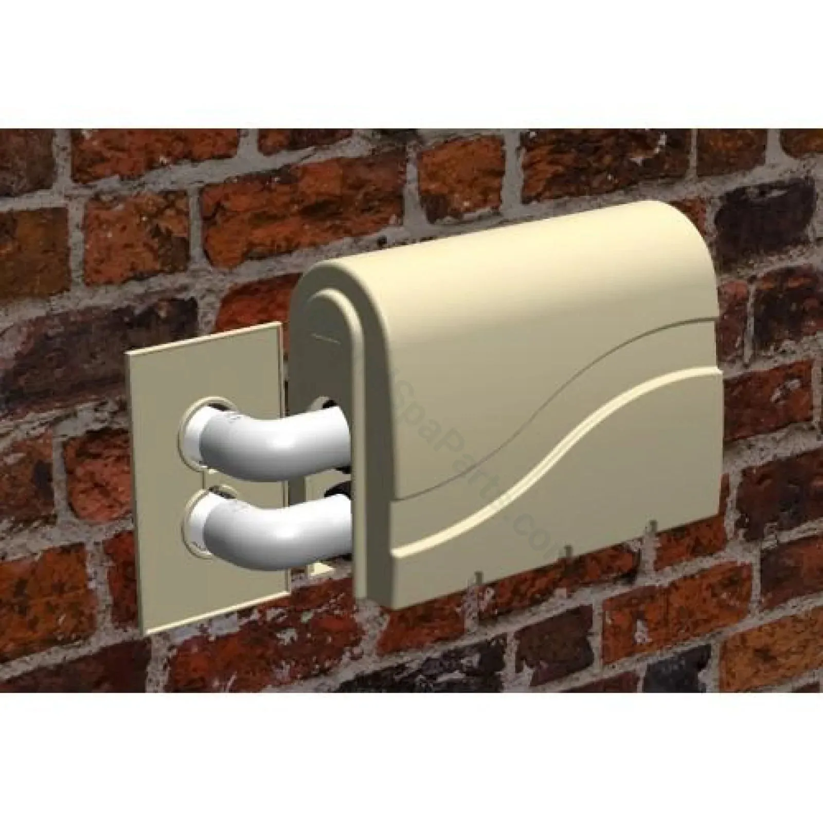 Spa Bath Pipe Cover Plate - Protec by Edgetec - Suits Edgetec Balboa Onga Davey