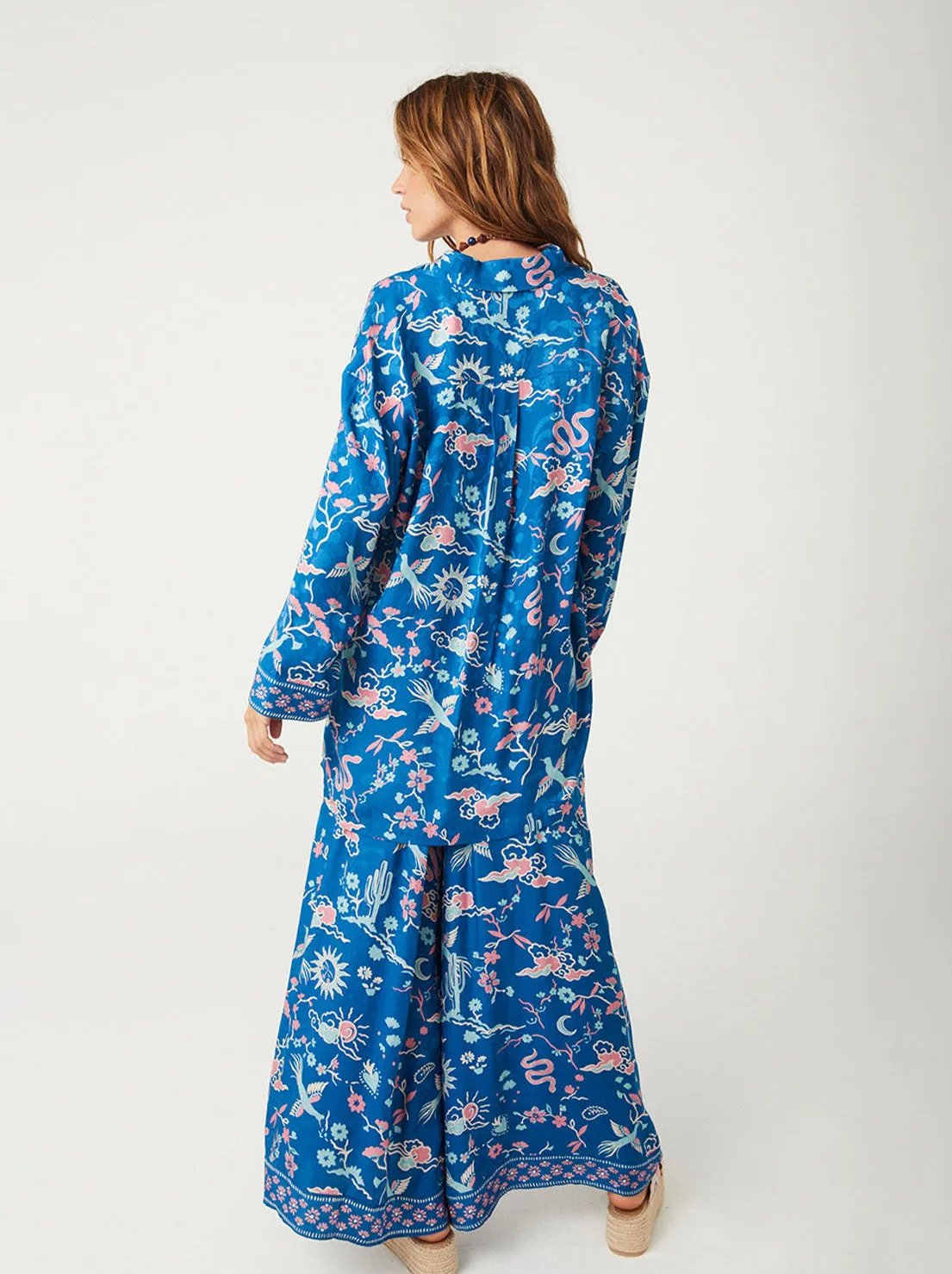 Spell - Desert Bandita Wide Leg Pant - Cobalt