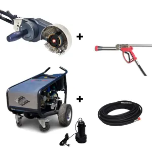[Splash & tidal zone and shallow water]  Subsea cleaning and surface prep package (Electric)