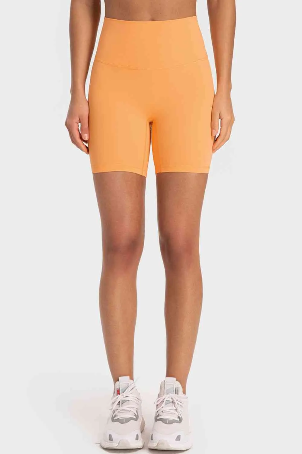 Staying Cozy Wide Waistband Biker Shorts