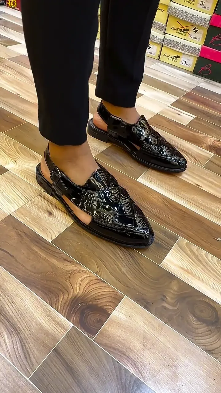 Summer Black Woven Sandals
