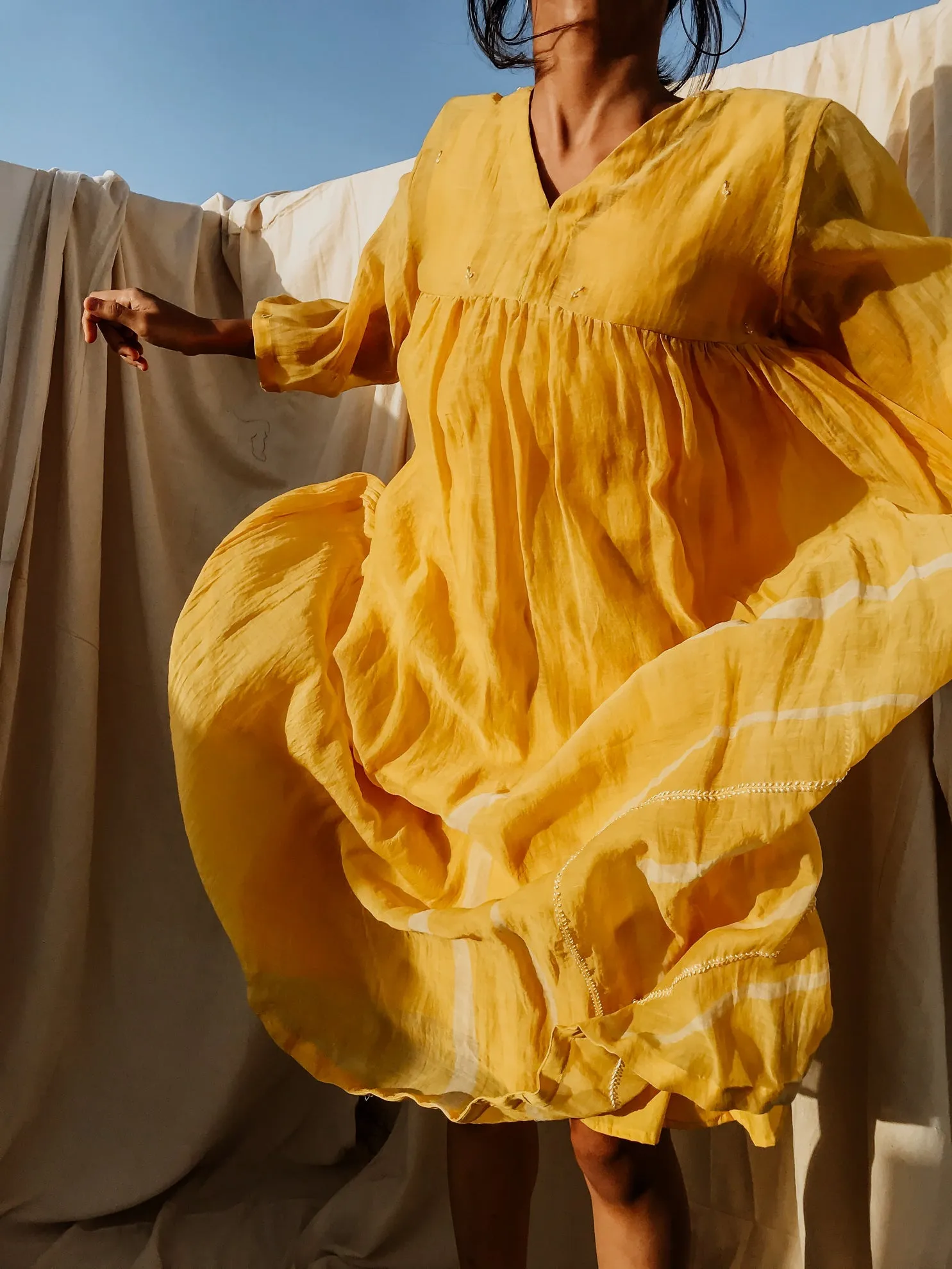 Sunny Yellow Arazi Dress