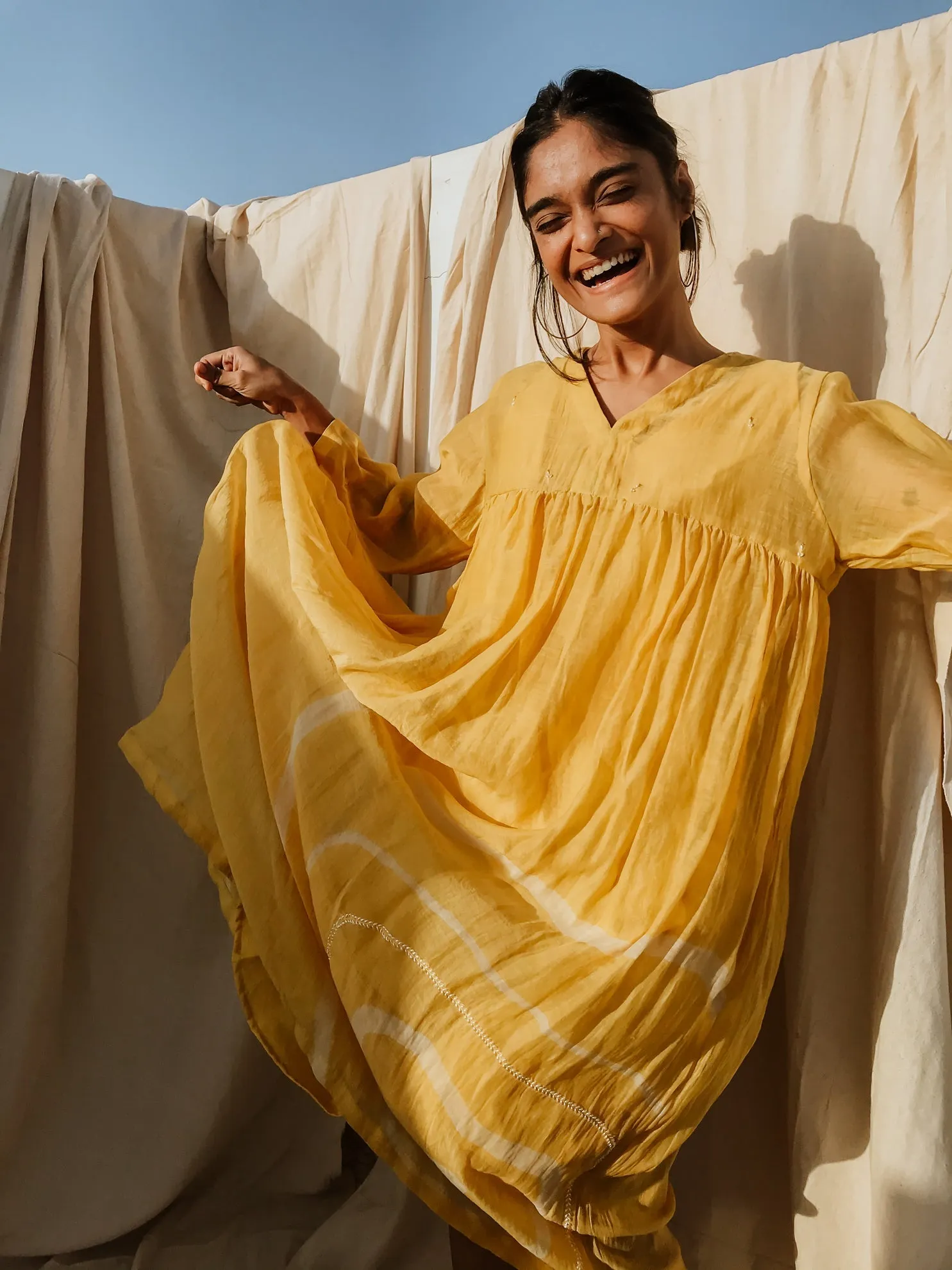 Sunny Yellow Arazi Dress