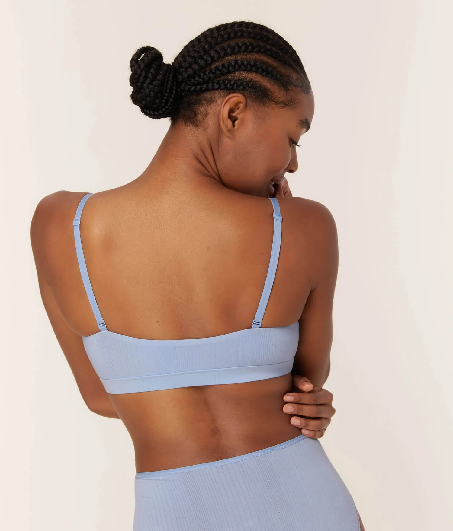 The Triangle Bralette - Cloud - Bluebell