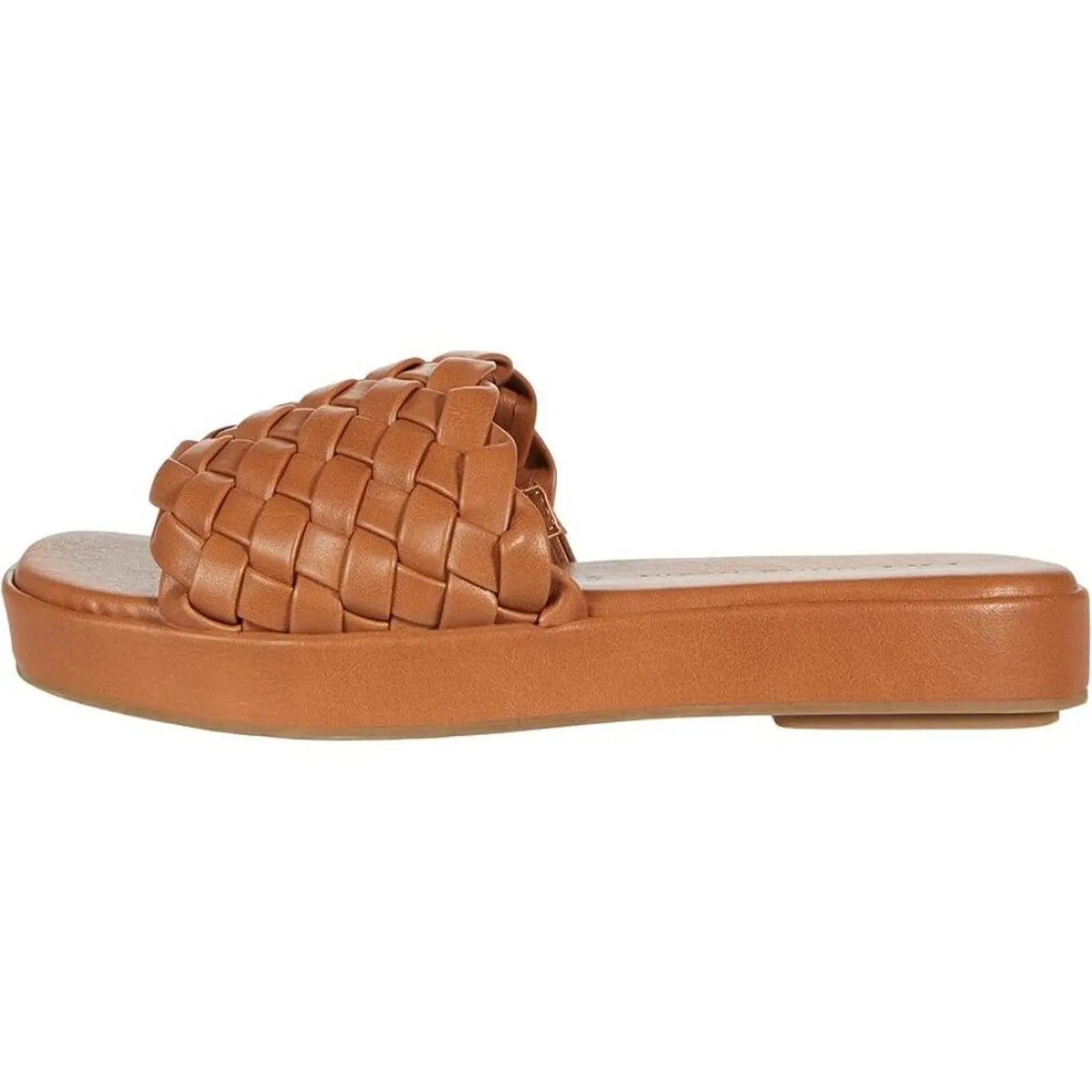 Tomisina Tan Woven Slides