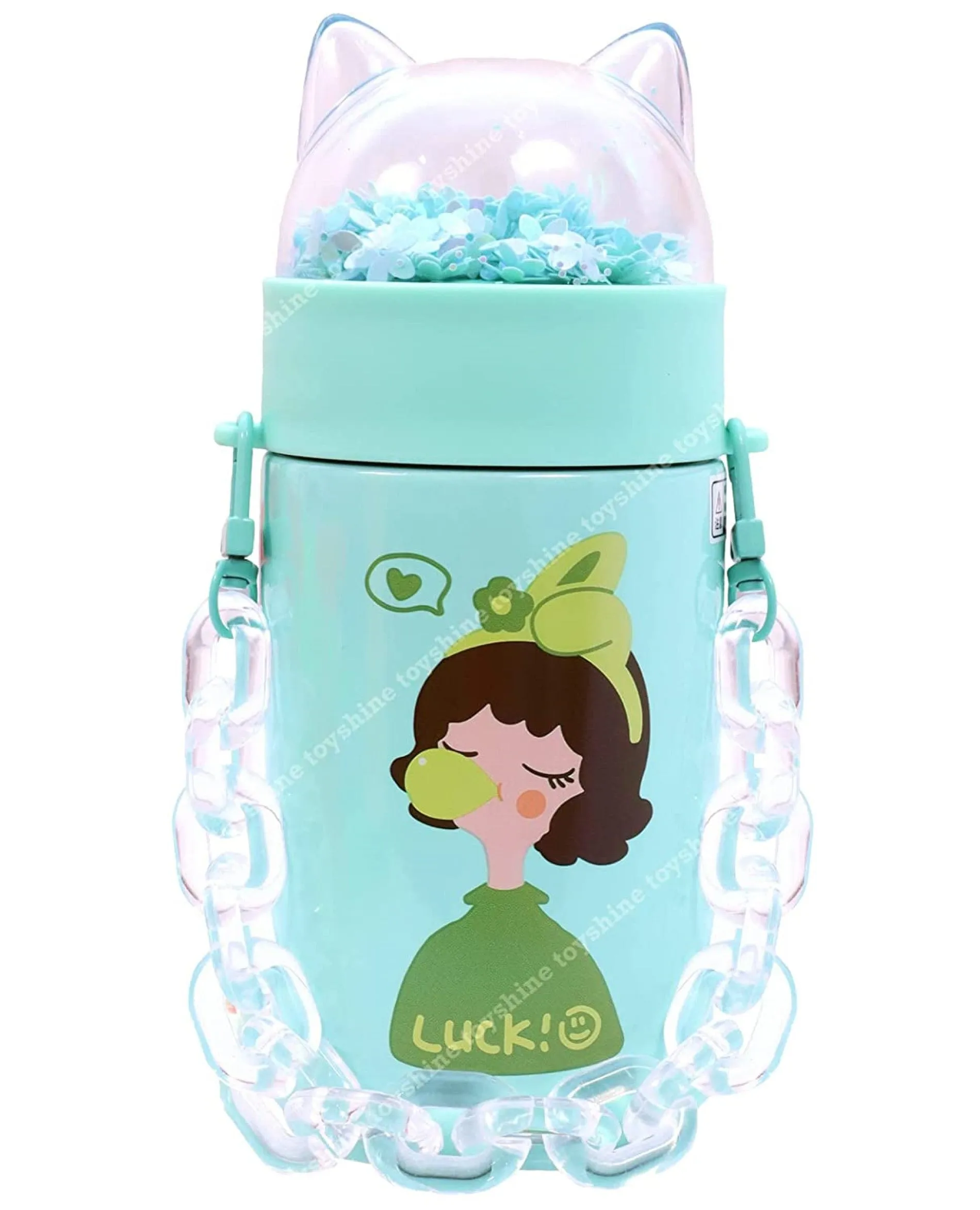 Toyshine Sparkle Shine Insulated Mini Stainless Steel Spill Proof Cap Closure Water Bottle for Kids