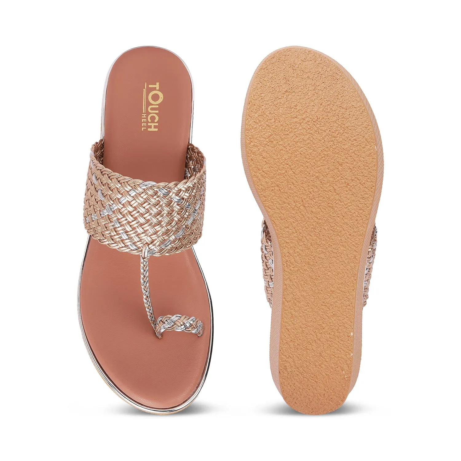 Wedge Stylish Open Toe Slip Ons for Casual and Festive Occasions