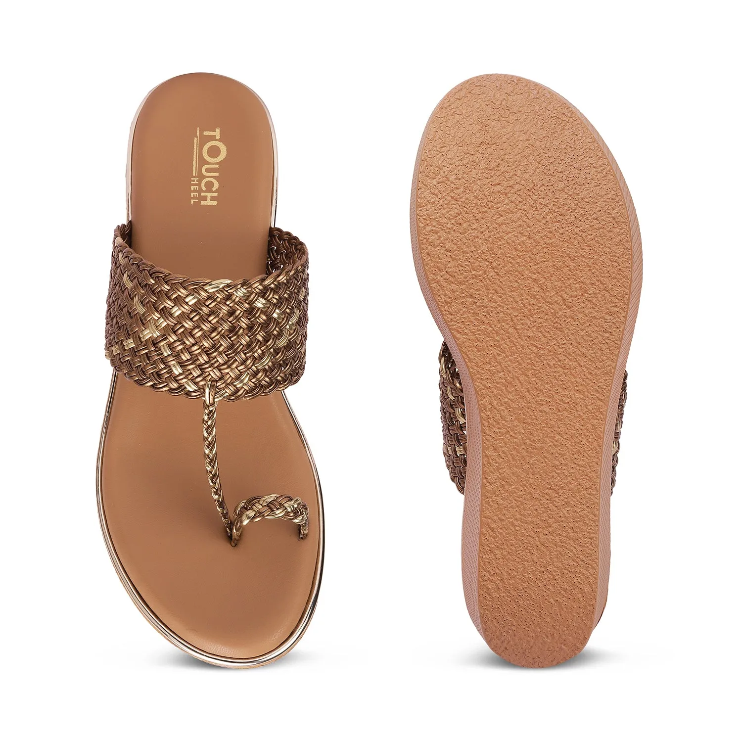 Wedge Stylish Open Toe Slip Ons for Casual and Festive Occasions