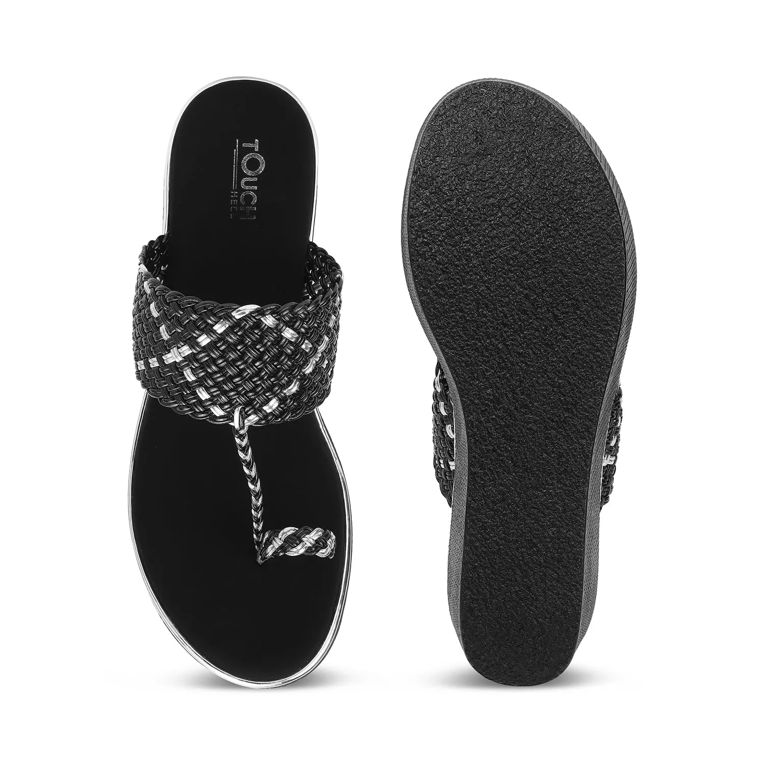 Wedge Stylish Open Toe Slip Ons for Casual and Festive Occasions