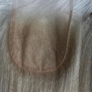 White Blonde Afro-Straight 4*4 HD Lace Closure