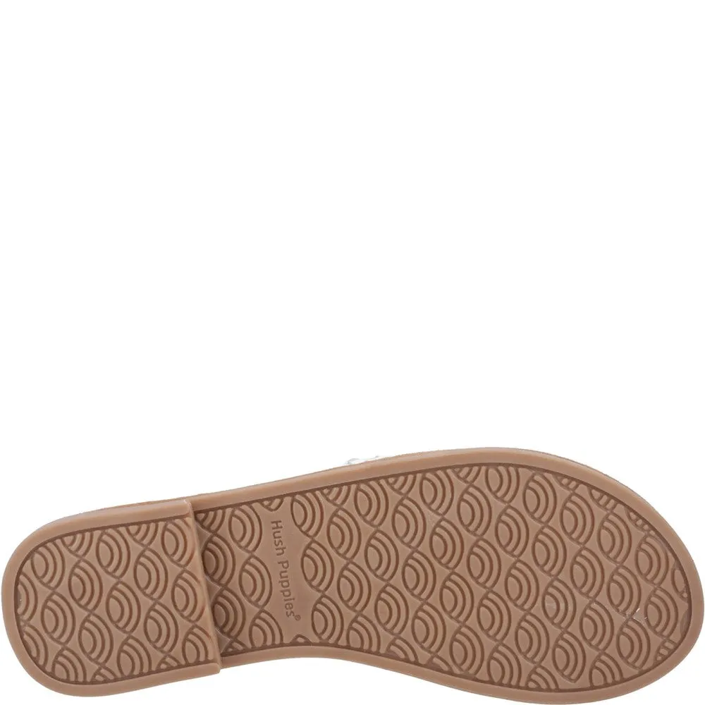White Hetty Slide Sandals