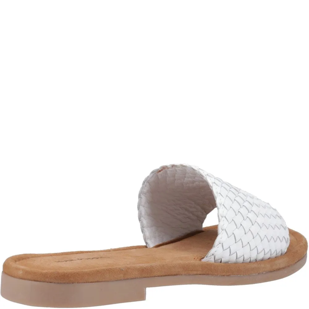 White Hetty Slide Sandals