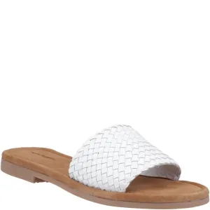 White Hetty Slide Sandals