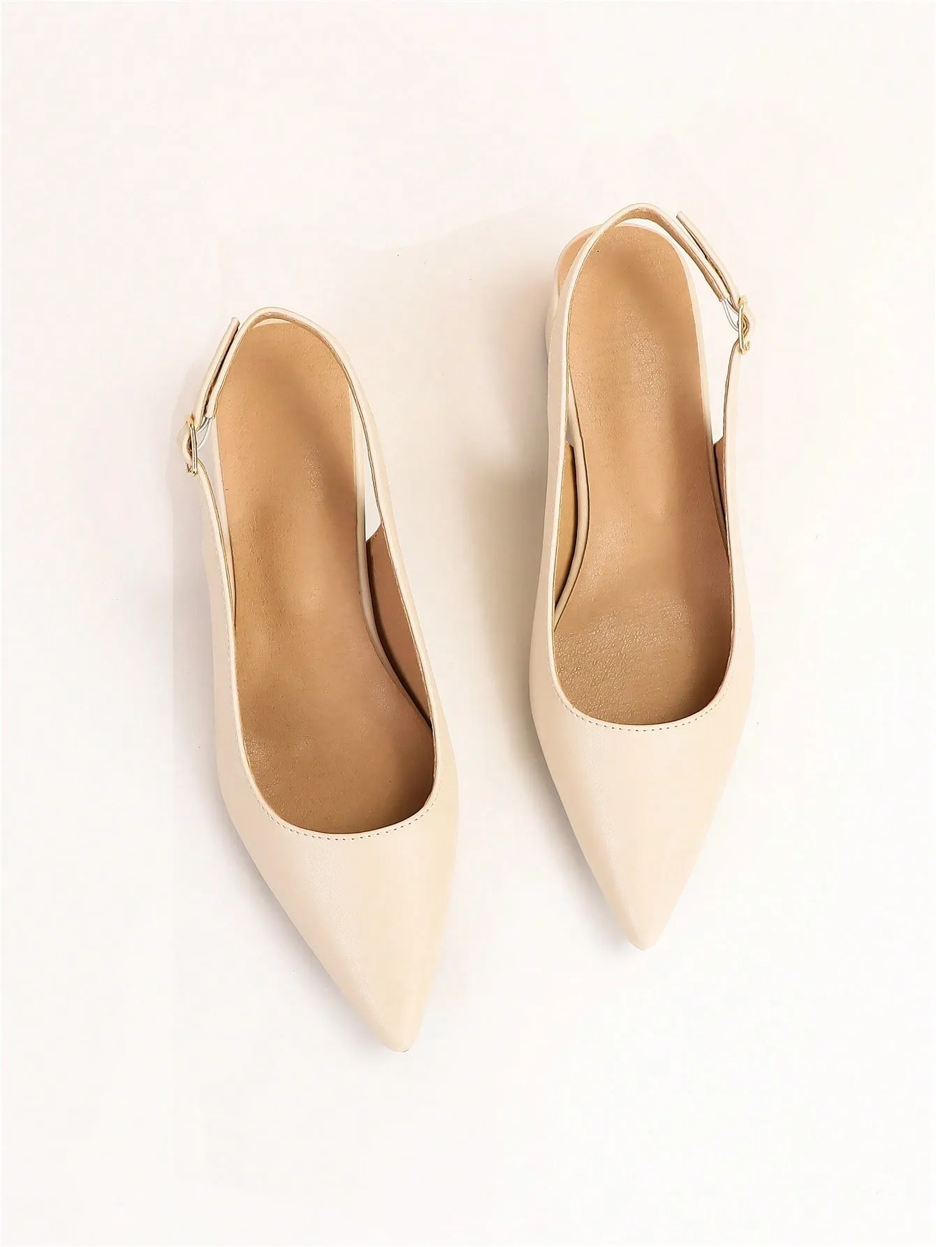 Women Random Leopard Print Point Toe Chunky Heeled Slingback Pumps, Elegant Faux Suede Pumps For Summer