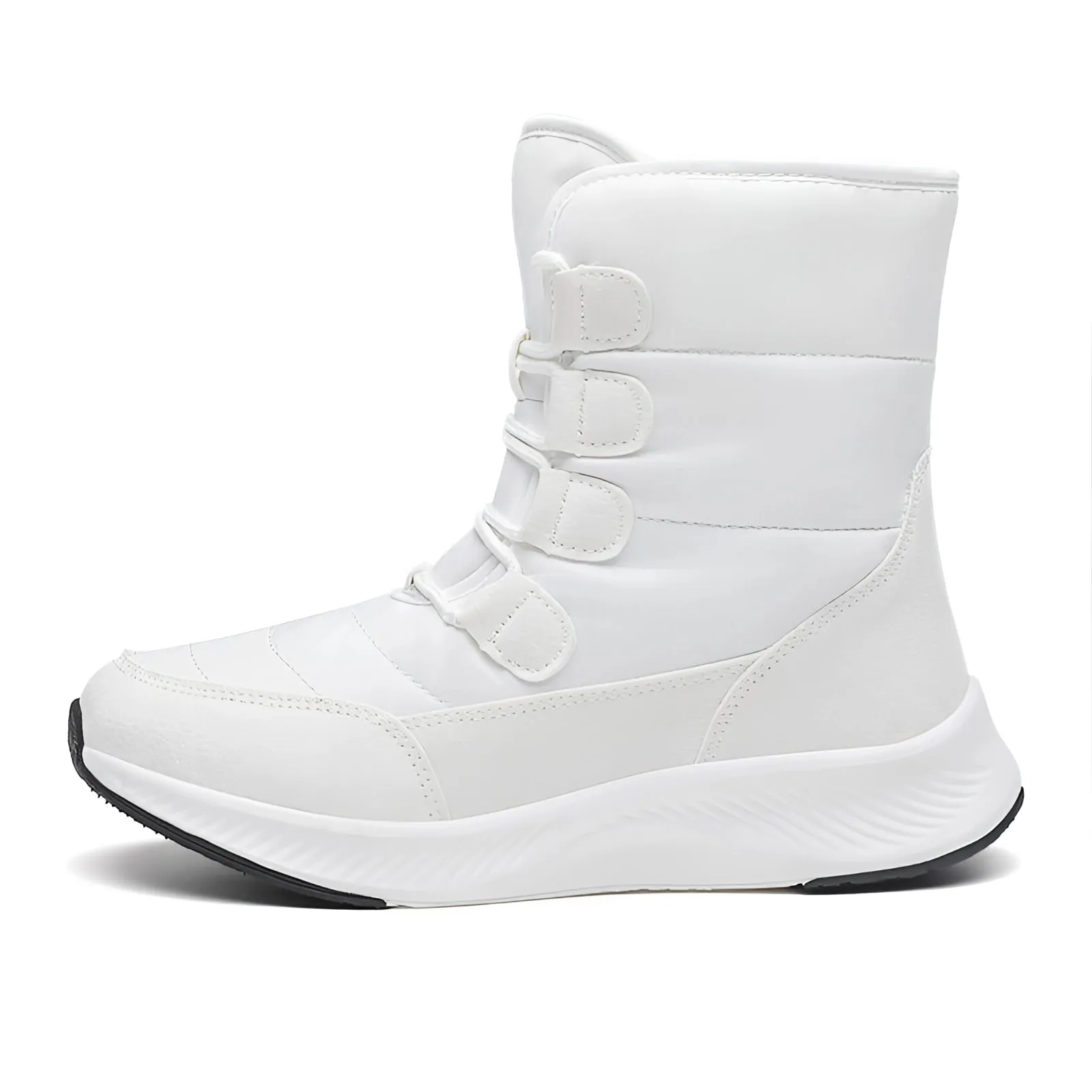 Women's Brown Waterproof Insulated Stylish High-Top Snow Boots