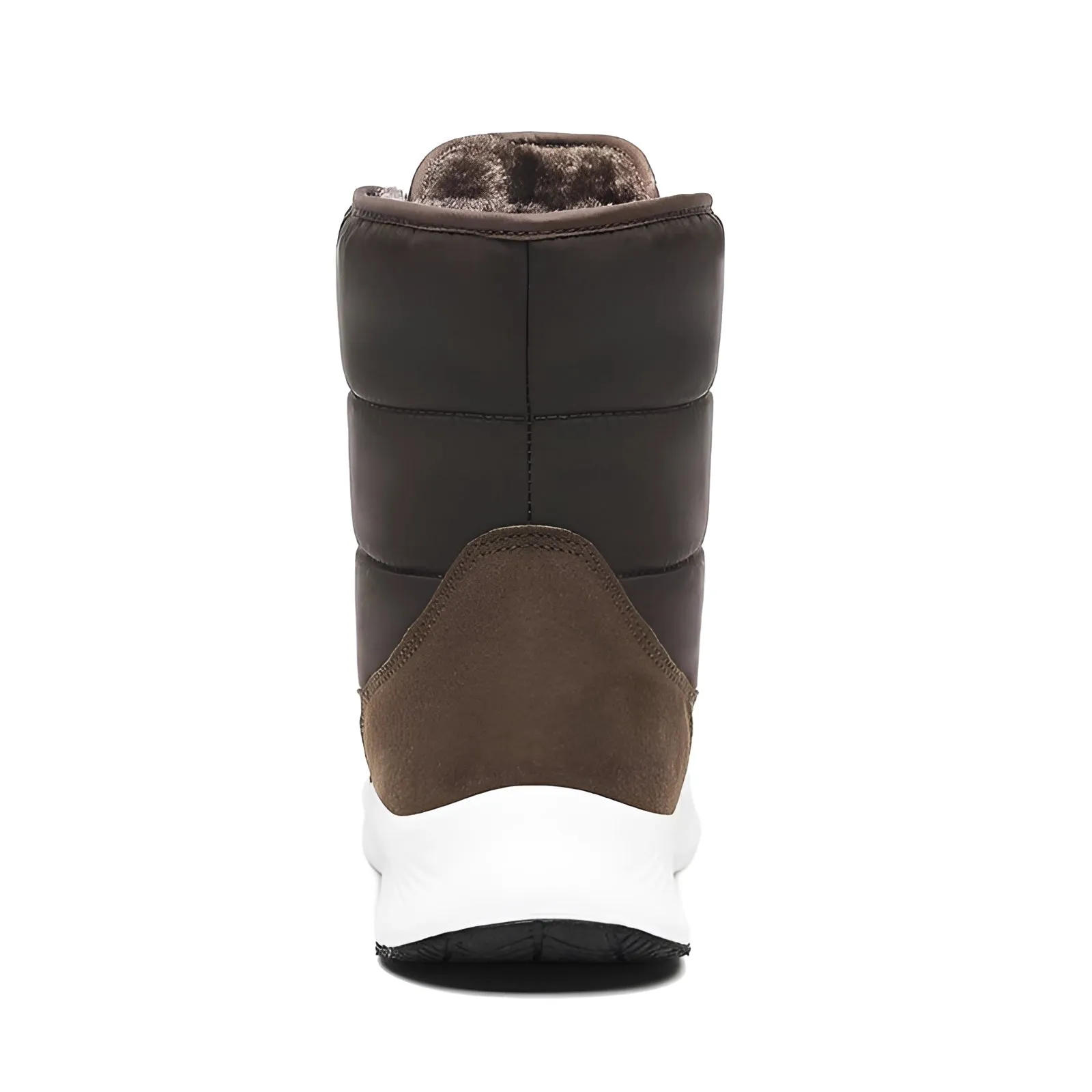Women's Brown Waterproof Insulated Stylish High-Top Snow Boots