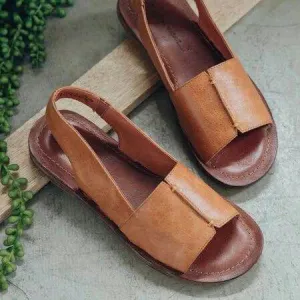 Women's Summer Sandals - Flat Fish Mouth Style for Comfort and Style