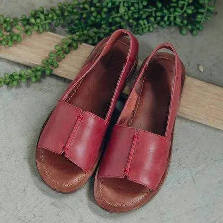 Women's Summer Sandals - Flat Fish Mouth Style for Comfort and Style