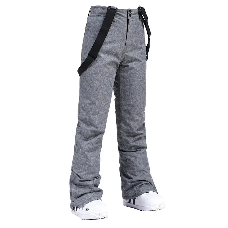 Women's Waterproof Insulated Snow Pants with Adjustable Suspenders – Winter Outdoor Ski & Snowboard Trousers