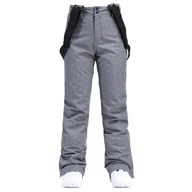 Women's Waterproof Insulated Snow Pants with Adjustable Suspenders – Winter Outdoor Ski & Snowboard Trousers