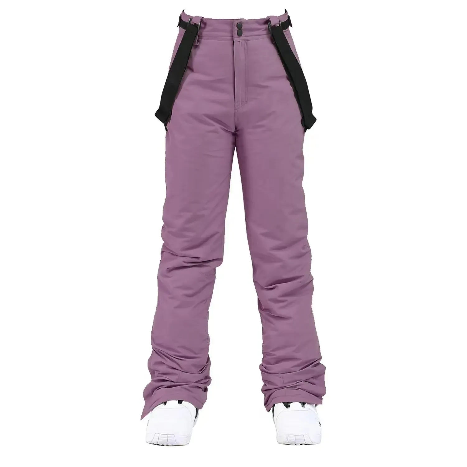 Women's Waterproof Insulated Snow Pants with Adjustable Suspenders – Winter Outdoor Ski & Snowboard Trousers