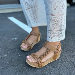 WOVEN LADY - COGNAC
