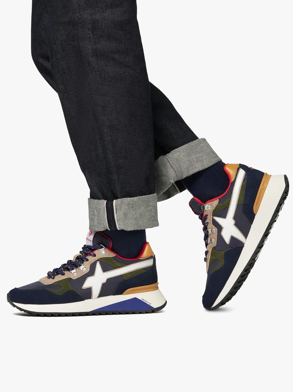 Yak-M Suede/Nylon/Nylon Ins. Triangle - Navy/Militare